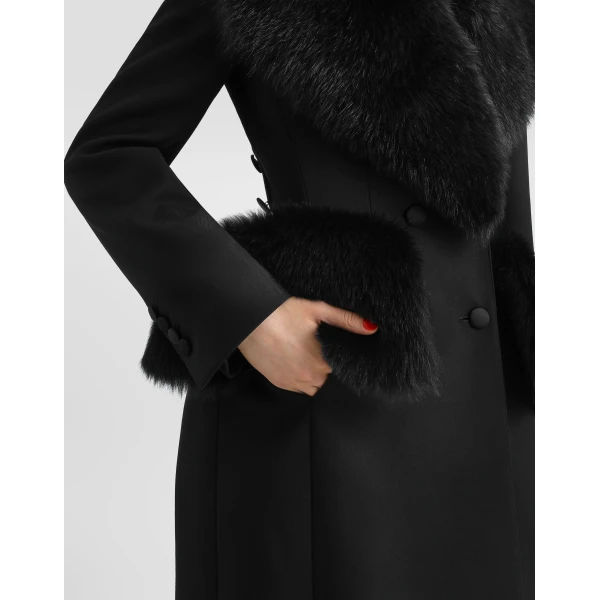 Double wool gabardine coat - Image 5