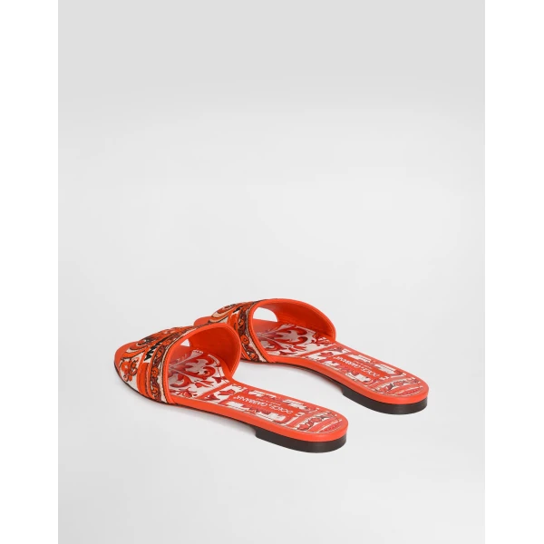 Flat slippers with majolica embroidery - Image 3