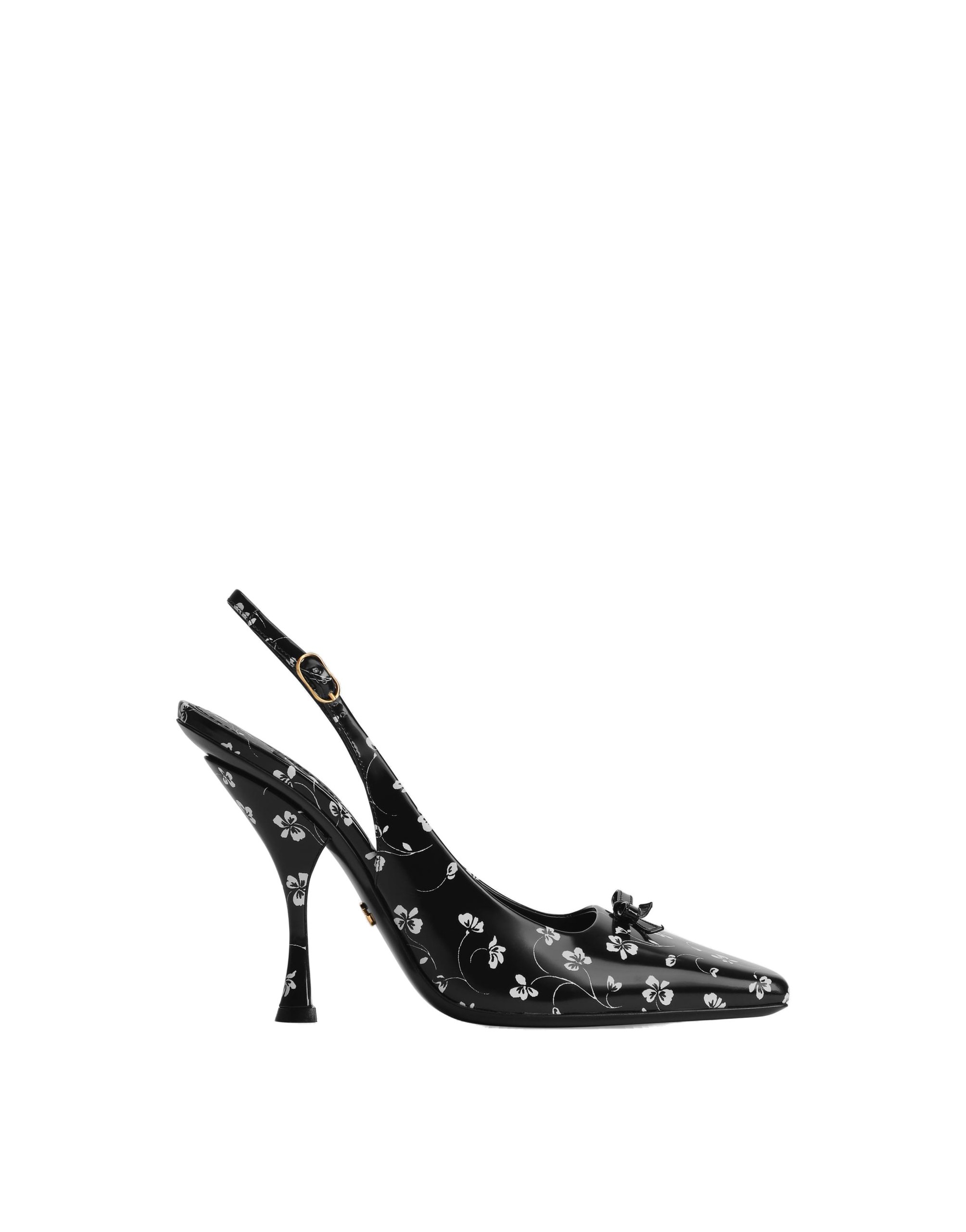 Dolce & Gabbana Floral-print calfskin slingback in Multicolour | Buy Shoes at Coveti Dolce & Gabbana Floral-print calfskin slingback