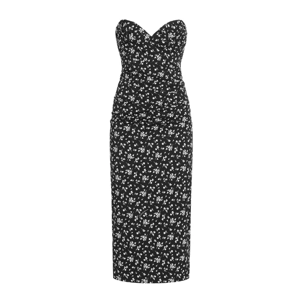 Dolce & Gabbana Floral-print charmeuse dress
