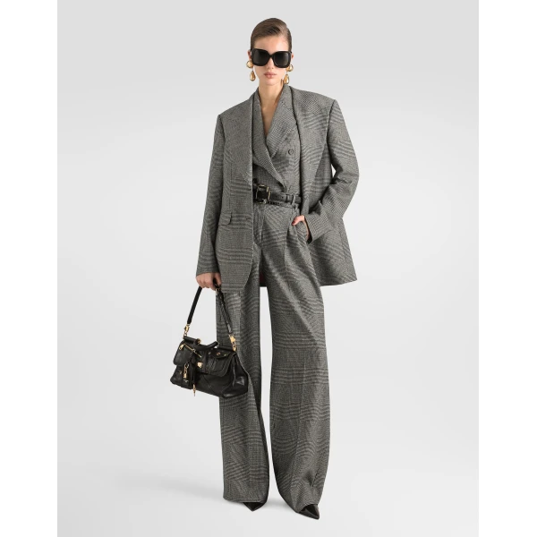 Glen plaid flannel trousers - Image 2