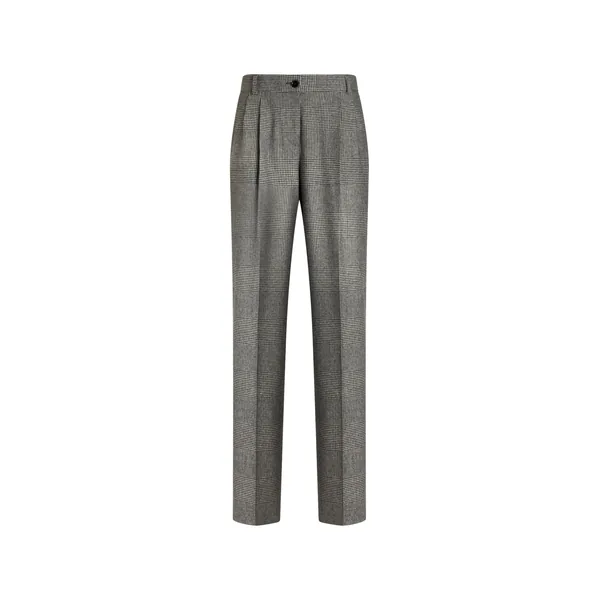 Dolce & Gabbana Glen plaid flannel trousers