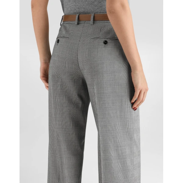 Glen plaid wool trousers - Image 5