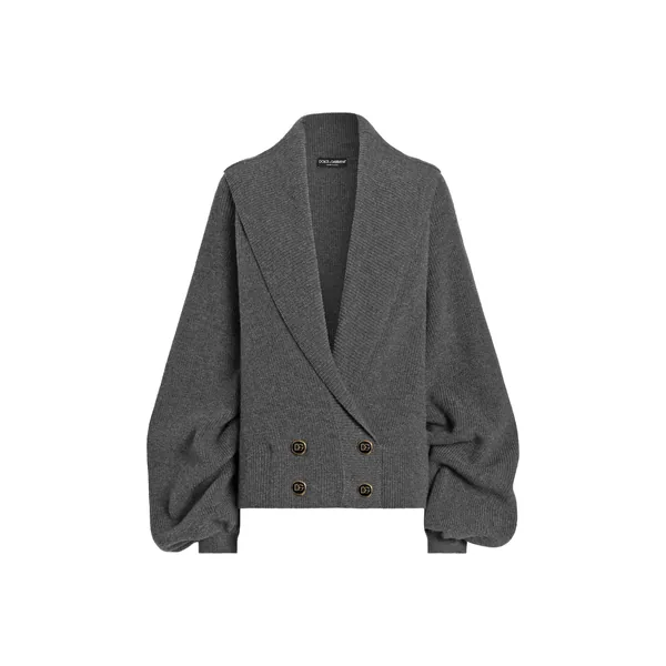 Half english rib knit cardigan