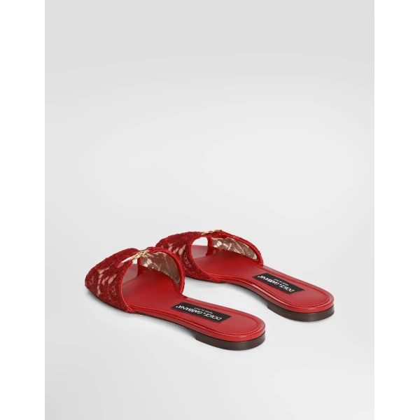 Lace flat slides - Image 3