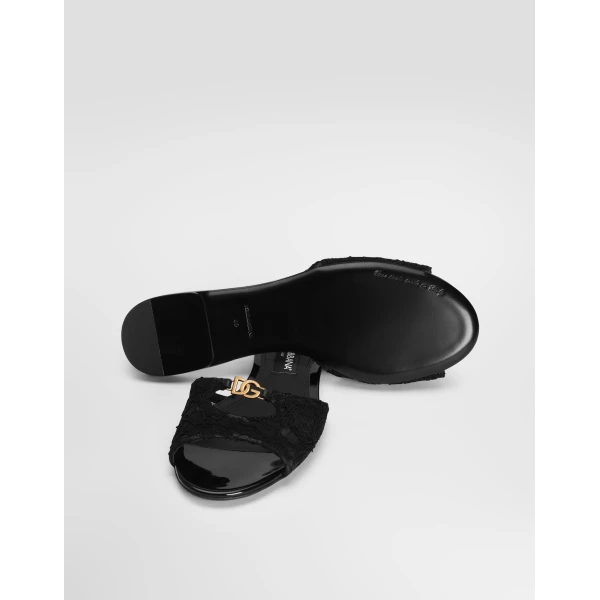 Lace flat slides - Image 5