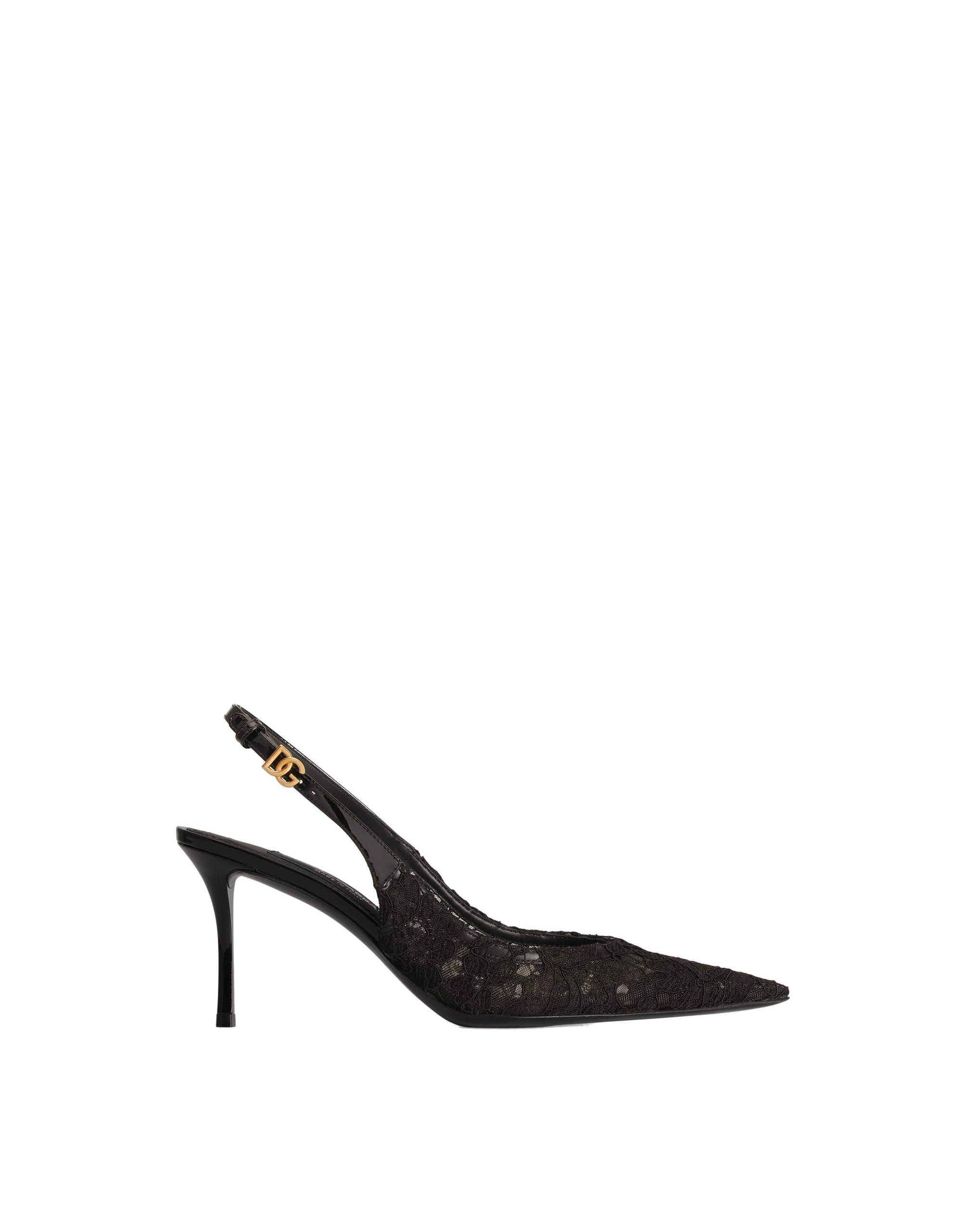 Dolce & Gabbana Lace slingback in Black | Buy Shoes at Coveti Dolce & Gabbana Lace slingback