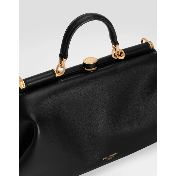 Large Grandma handbag in plongé nappa leather - Image 4