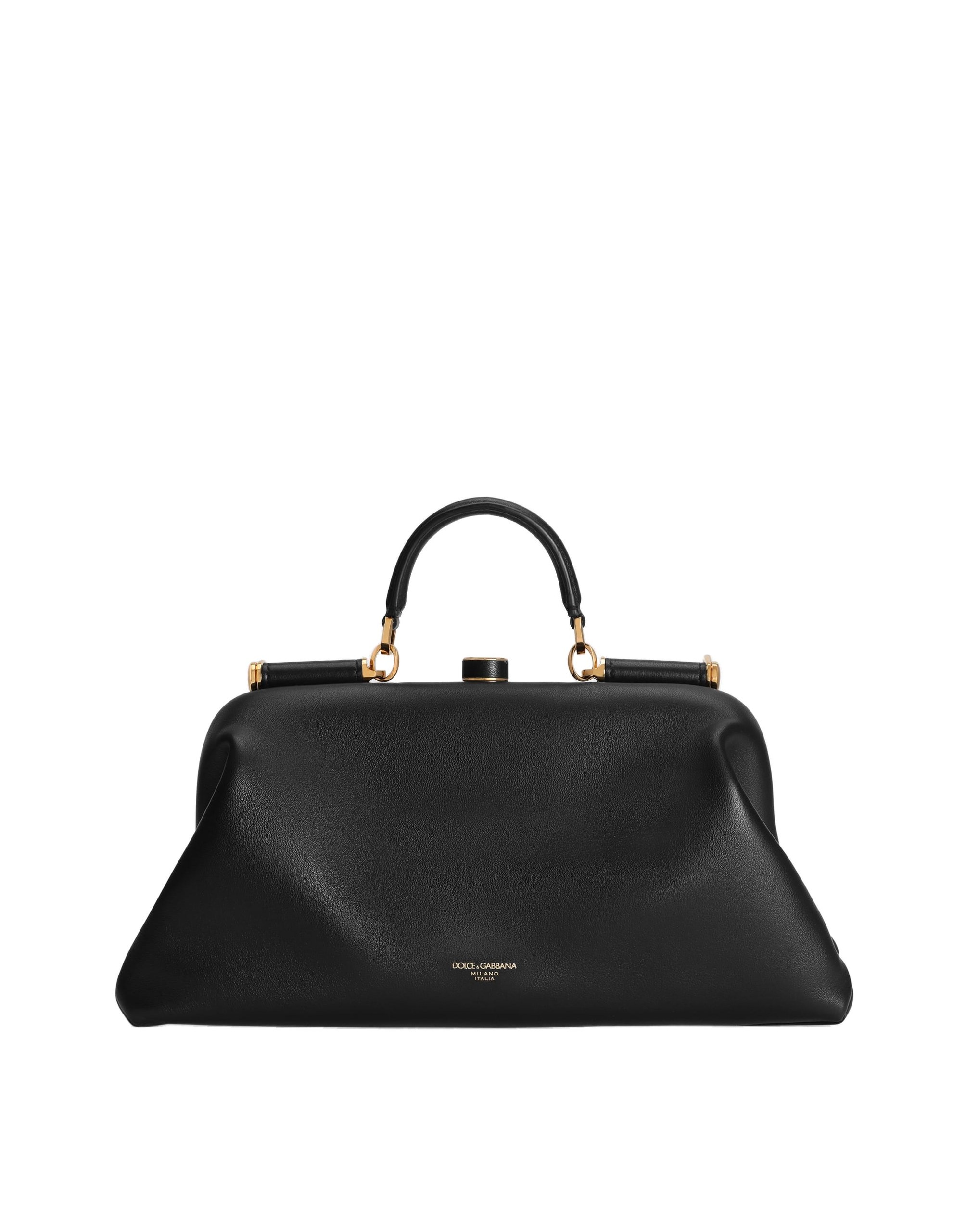 Dolce & Gabbana Large Grandma handbag in plongé nappa leather in Black | Buy Bags at Coveti Dolce & Gabbana Large Grandma handbag in plongé nappa leather