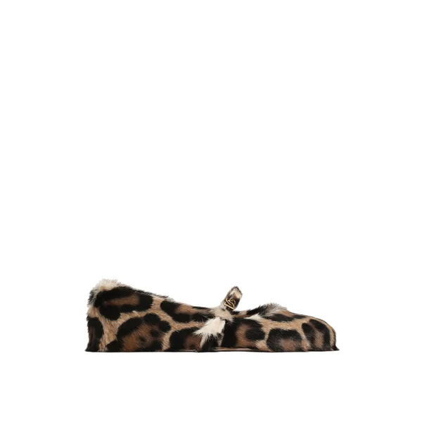 Dolce & Gabbana Leo kid leather ballet flats