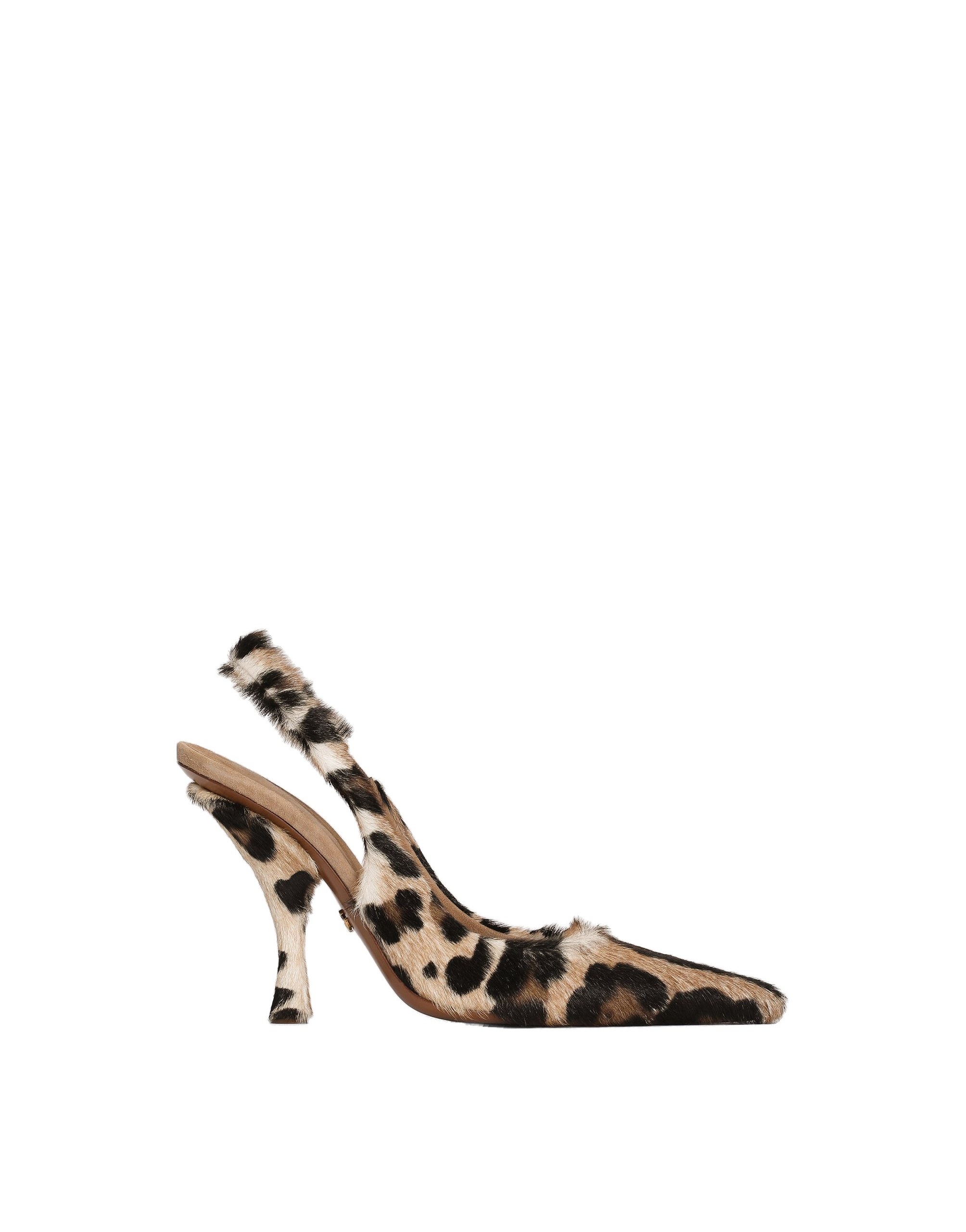 Dolce & Gabbana Leo kid leather slingback in Multicolour | Buy Shoes at Coveti Dolce & Gabbana Leo kid leather slingback
