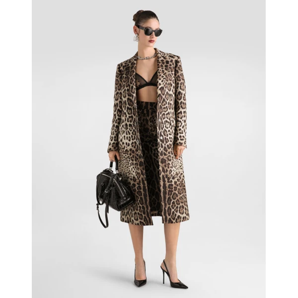 Leo-print brocade skirt - Image 2