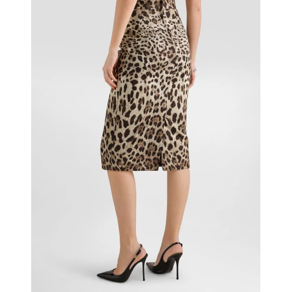 Leo-print brocade skirt - Image 5