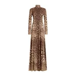Dolce & Gabbana Leo-print charmeuse dress