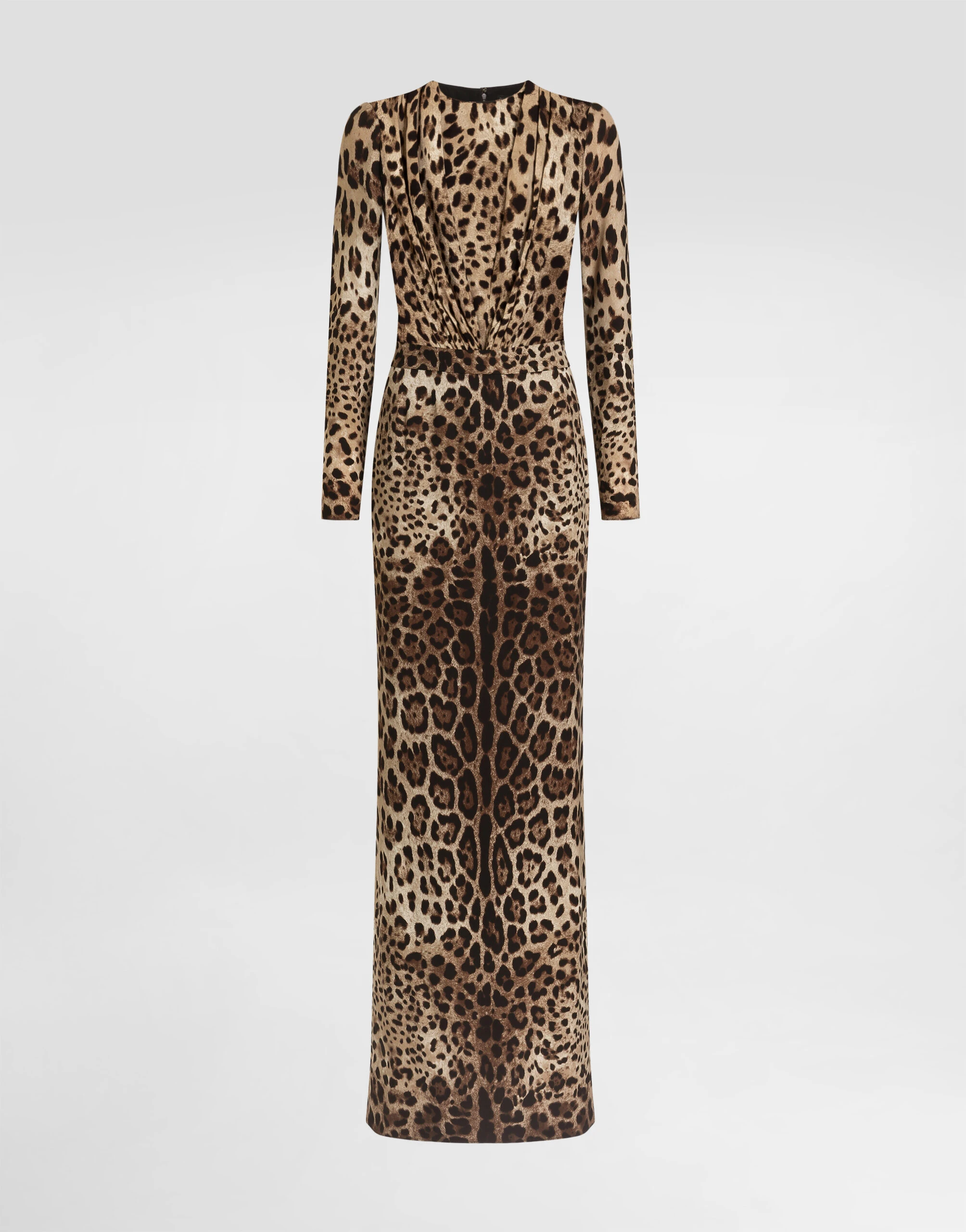 Dolce & Gabbana Leo-print charmeuse dress | Dresses | Coveti Dolce & Gabbana Leo-print charmeuse dress