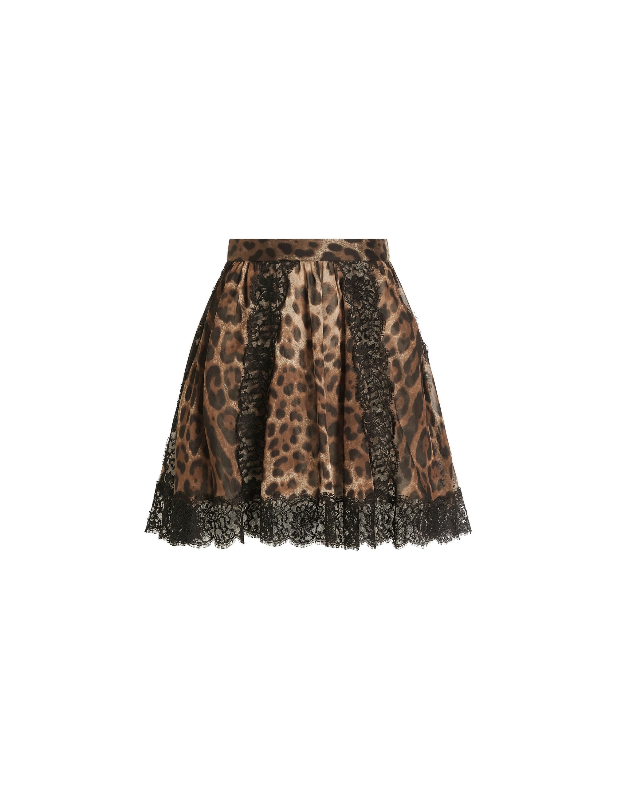 Dolce & Gabbana Leo-print chiffon skirt | Skirts | Coveti Dolce & Gabbana Leo-print chiffon skirt
