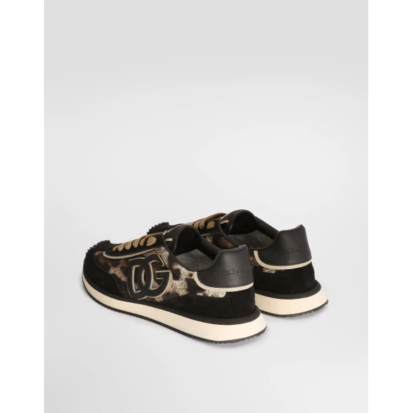 Leo-print fabric DG Cushion sneakers - Image 3