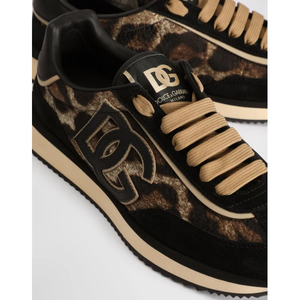 Leo-print fabric DG Cushion sneakers - Image 4