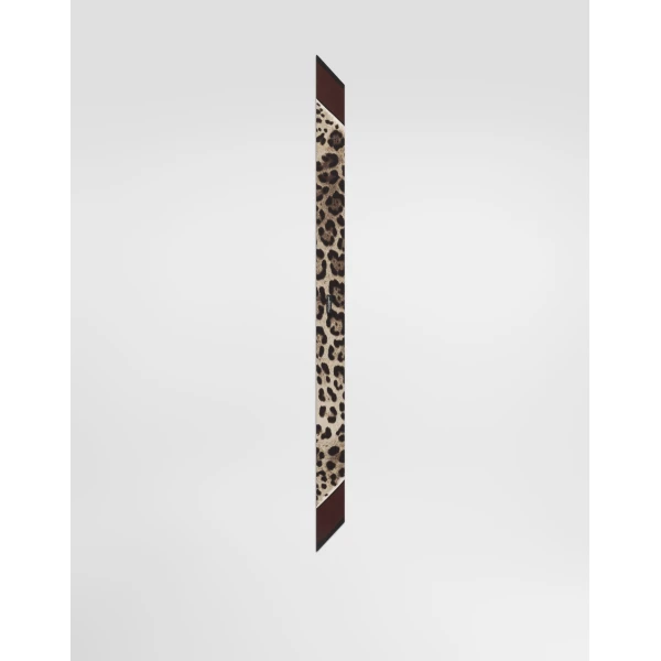 Leo-print silk twill bandeau - Image 2