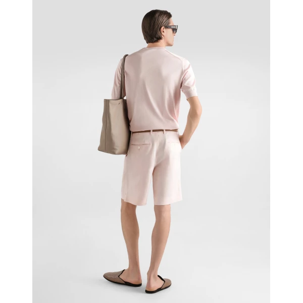 Linen bermuda shorts - Image 3
