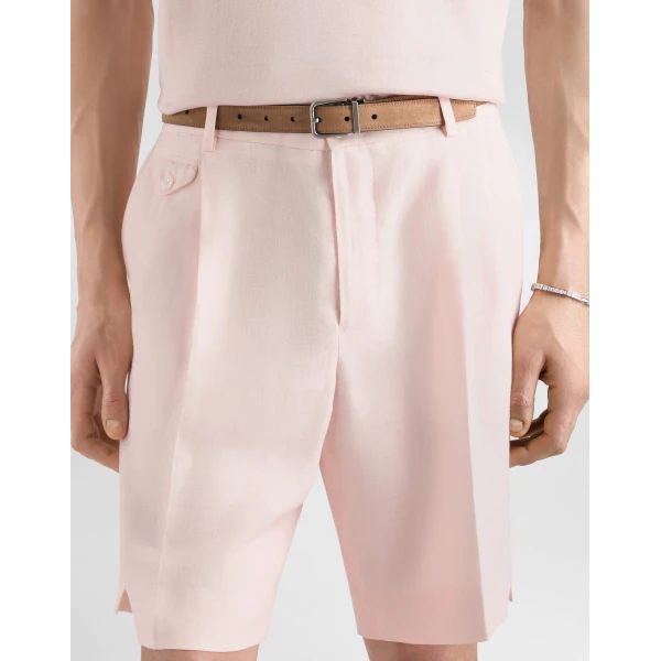 Linen bermuda shorts - Image 4
