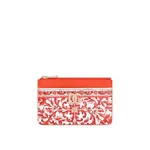 Dolce & Gabbana Majolica-print 3.5 calfskin card holder
