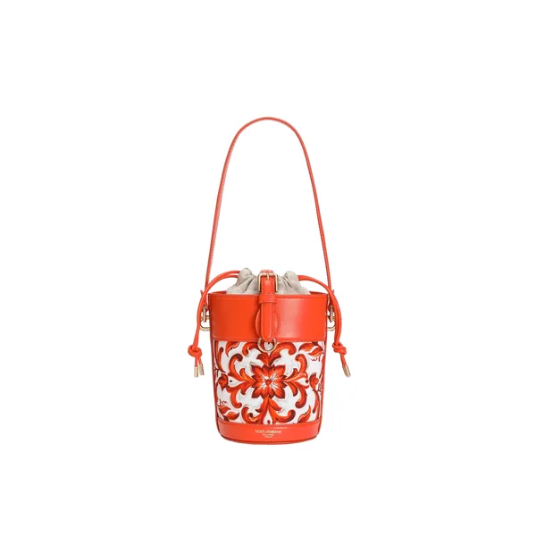 Dolce & Gabbana Majolica-print Capri canvas bucket bag