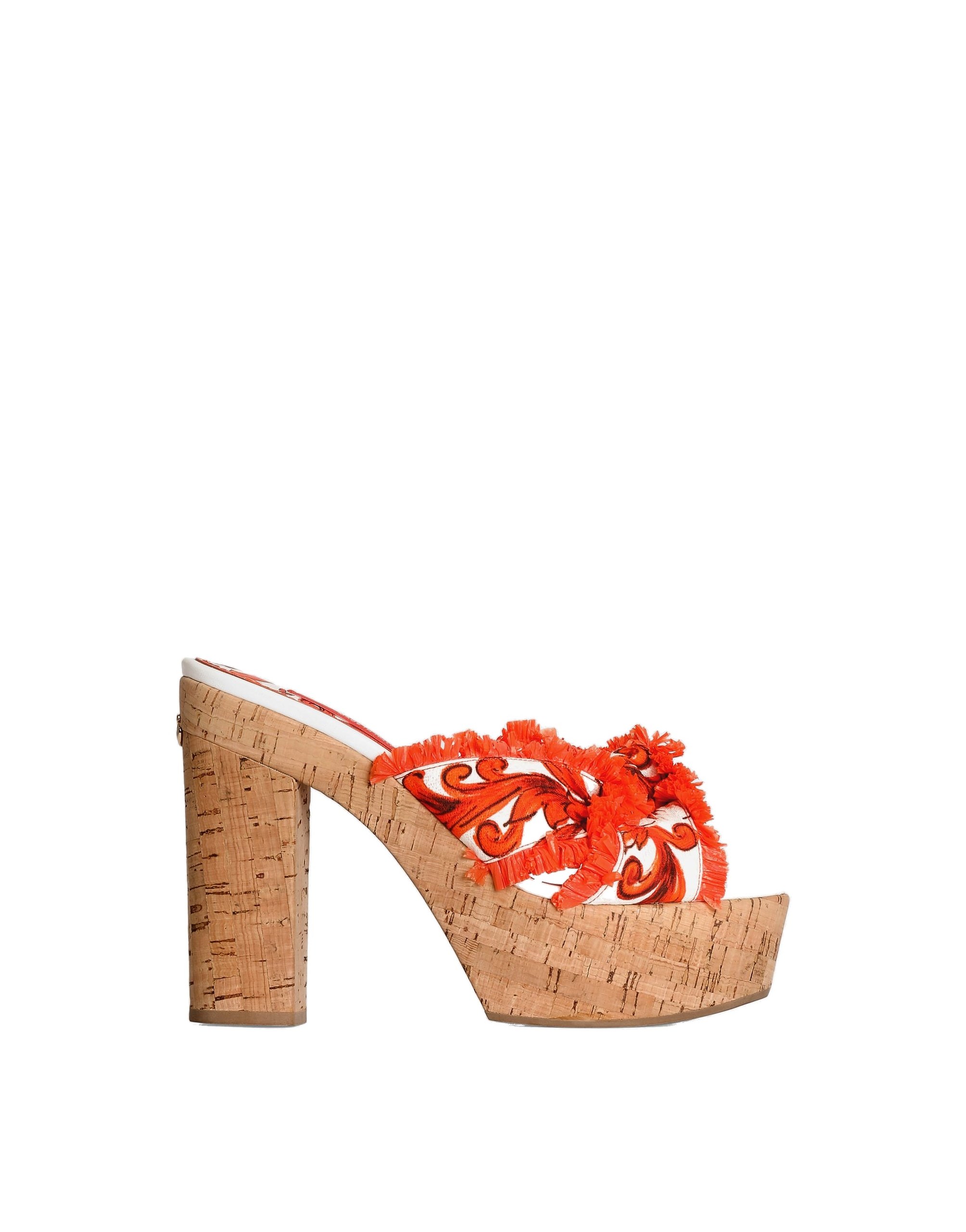 Dolce & Gabbana Majolica-print brocade clog sandals in Multicolour | Buy Shoes at Coveti Dolce & Gabbana Majolica-print brocade clog sandals