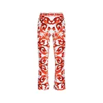 Dolce & Gabbana Majolica-print charmeuse trousers
