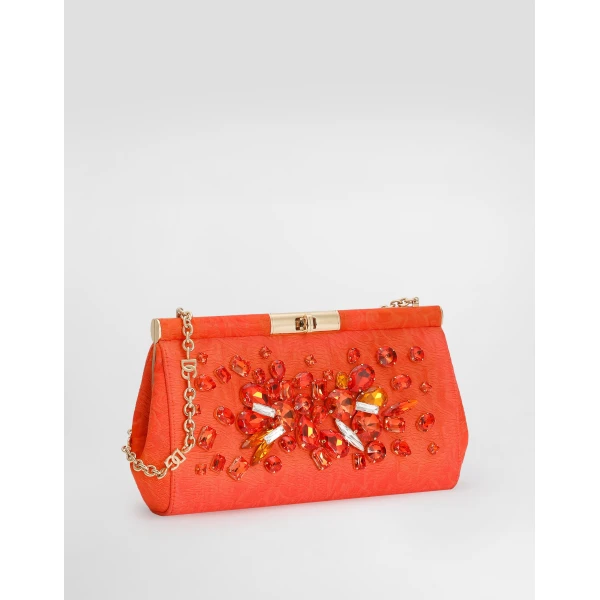 Marlene shoulder bag in embroidered brocade - Image 2