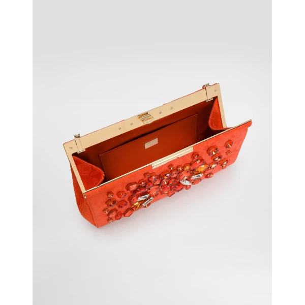 Marlene shoulder bag in embroidered brocade - Image 4