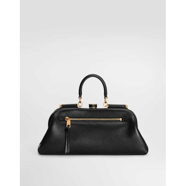 Medium Grandma handbag in plongé nappa leather - Image 5