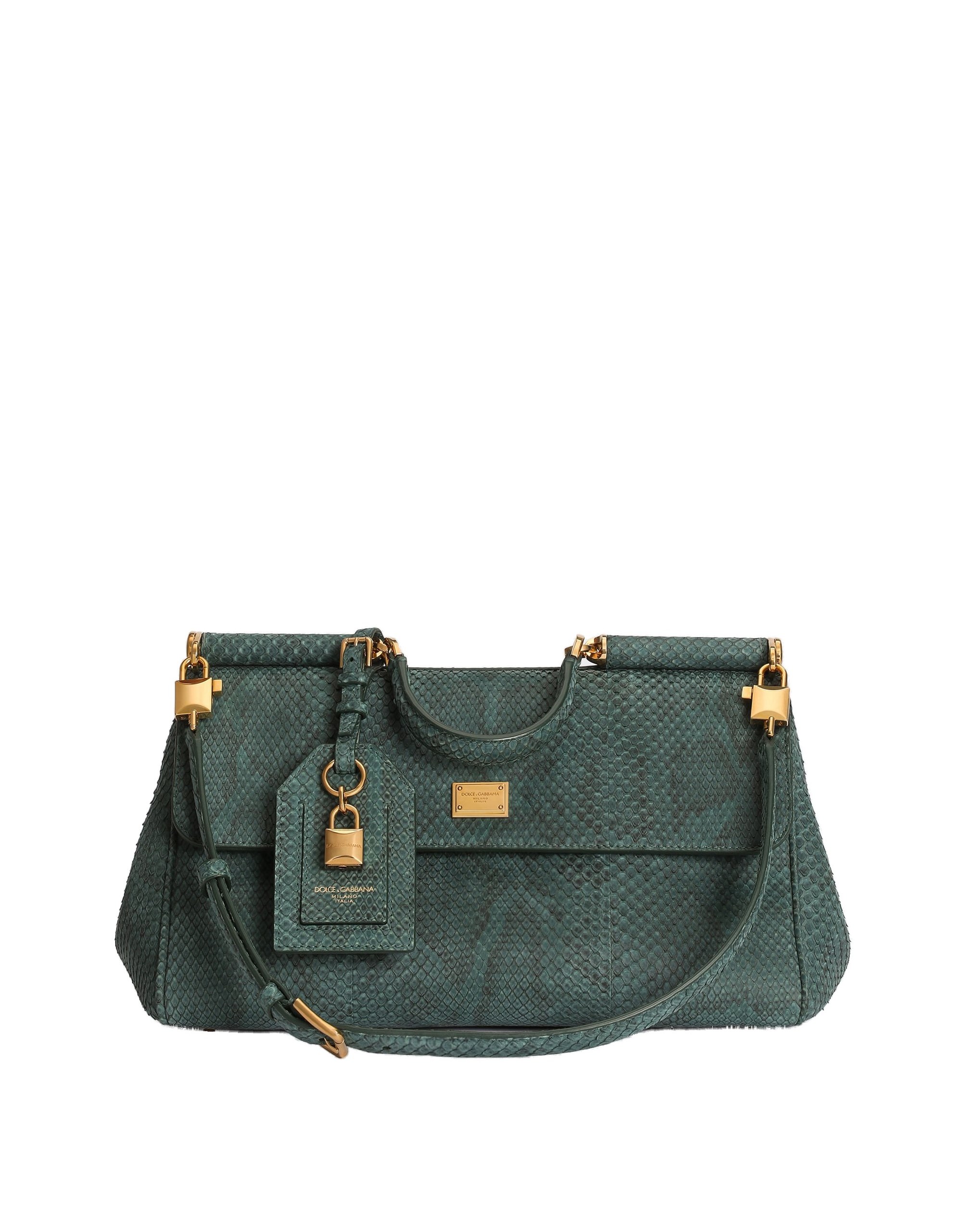 Dolce & Gabbana Medium My Sicily handbag in python in Green | Buy Bags at Coveti Dolce & Gabbana Medium My Sicily handbag in python