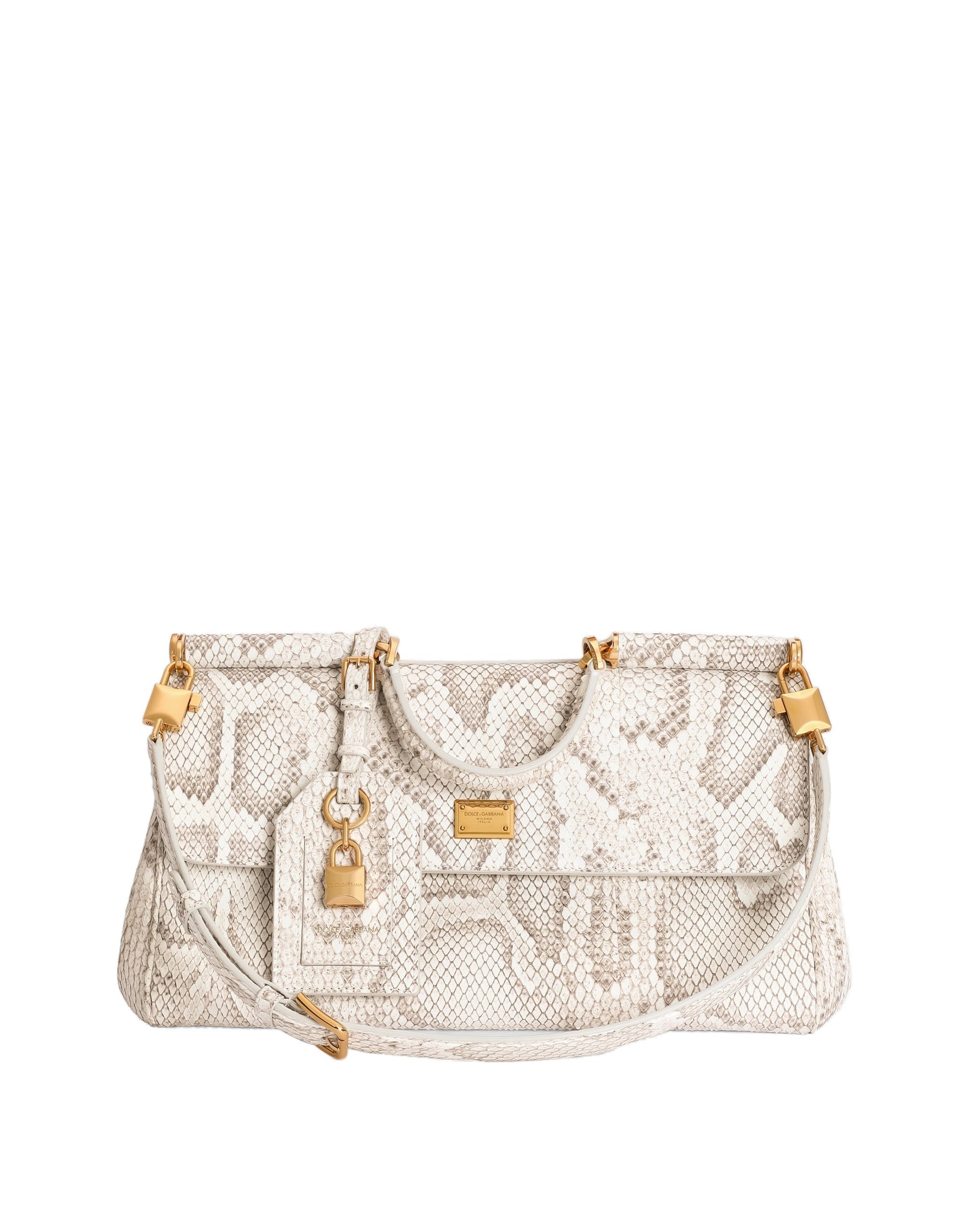 Dolce & Gabbana Medium My Sicily handbag in python in White | Buy Bags at Coveti Dolce & Gabbana Medium My Sicily handbag in python