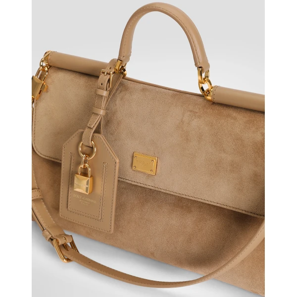 Medium My Sicily handbag in split calfskin - Image 4