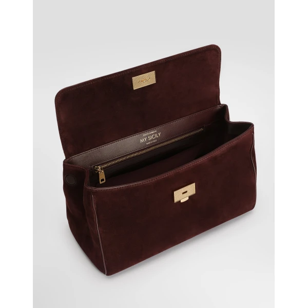 Medium My Sicily handbag in split calfskin - Image 5