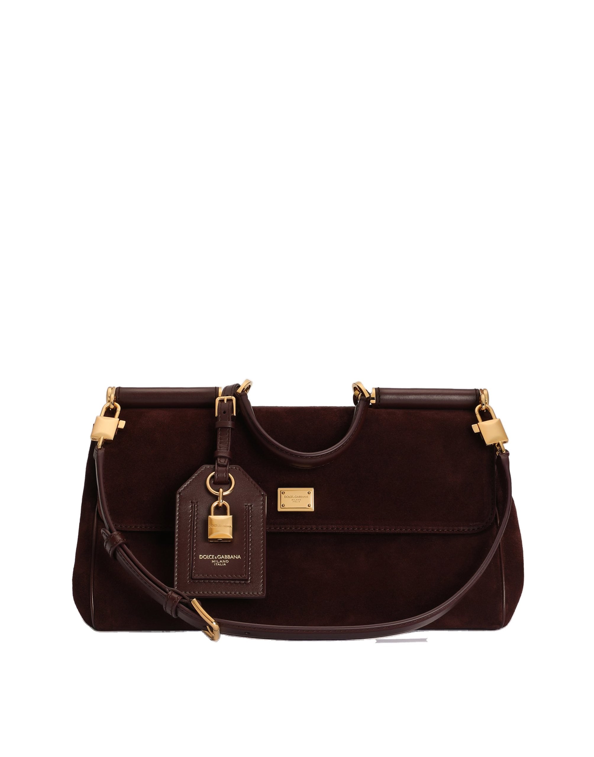 Dolce & Gabbana Medium My Sicily handbag in split calfskin in Bordeaux | Buy Bags at Coveti Dolce & Gabbana Medium My Sicily handbag in split calfskin