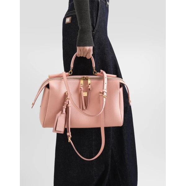 Medium Vittoria handbag in calfskin - Image 2