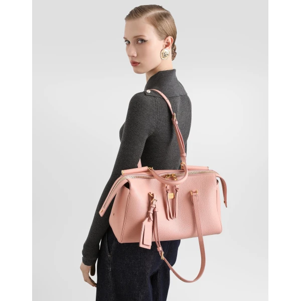 Medium Vittoria handbag in calfskin - Image 3