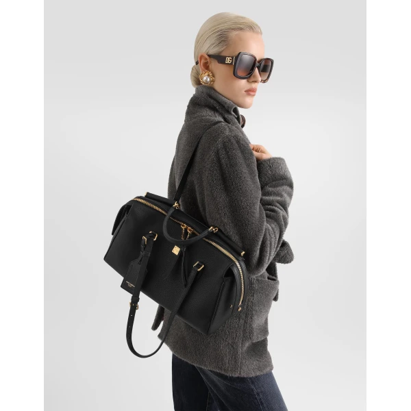 Medium Vittoria handbag in calfskin - Image 3