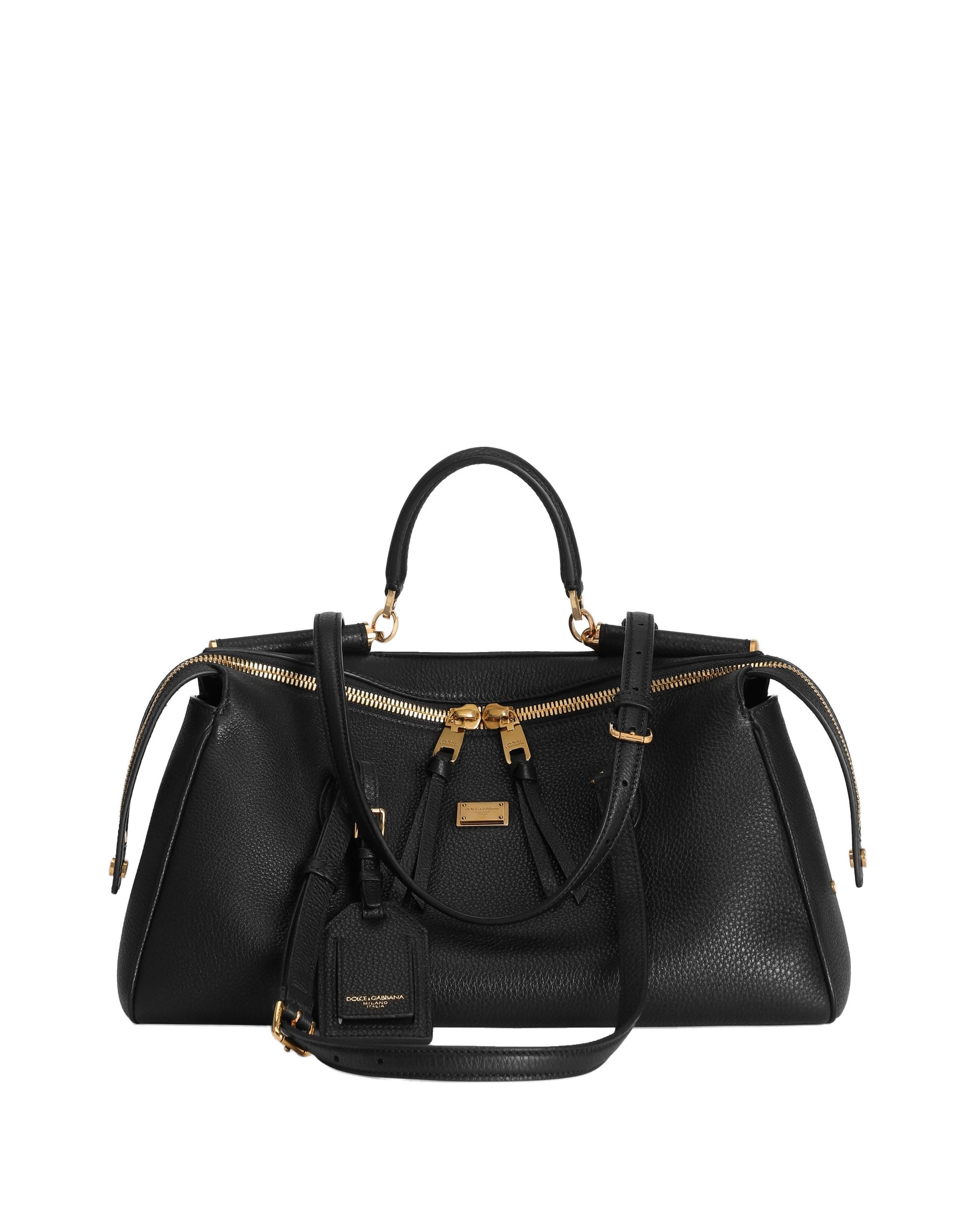 Dolce & Gabbana Medium Vittoria handbag in calfskin in Black | Buy Bags at Coveti Dolce & Gabbana Medium Vittoria handbag in calfskin