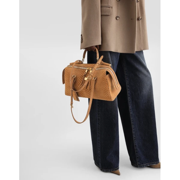 Medium Vittoria handbag in python - Image 3