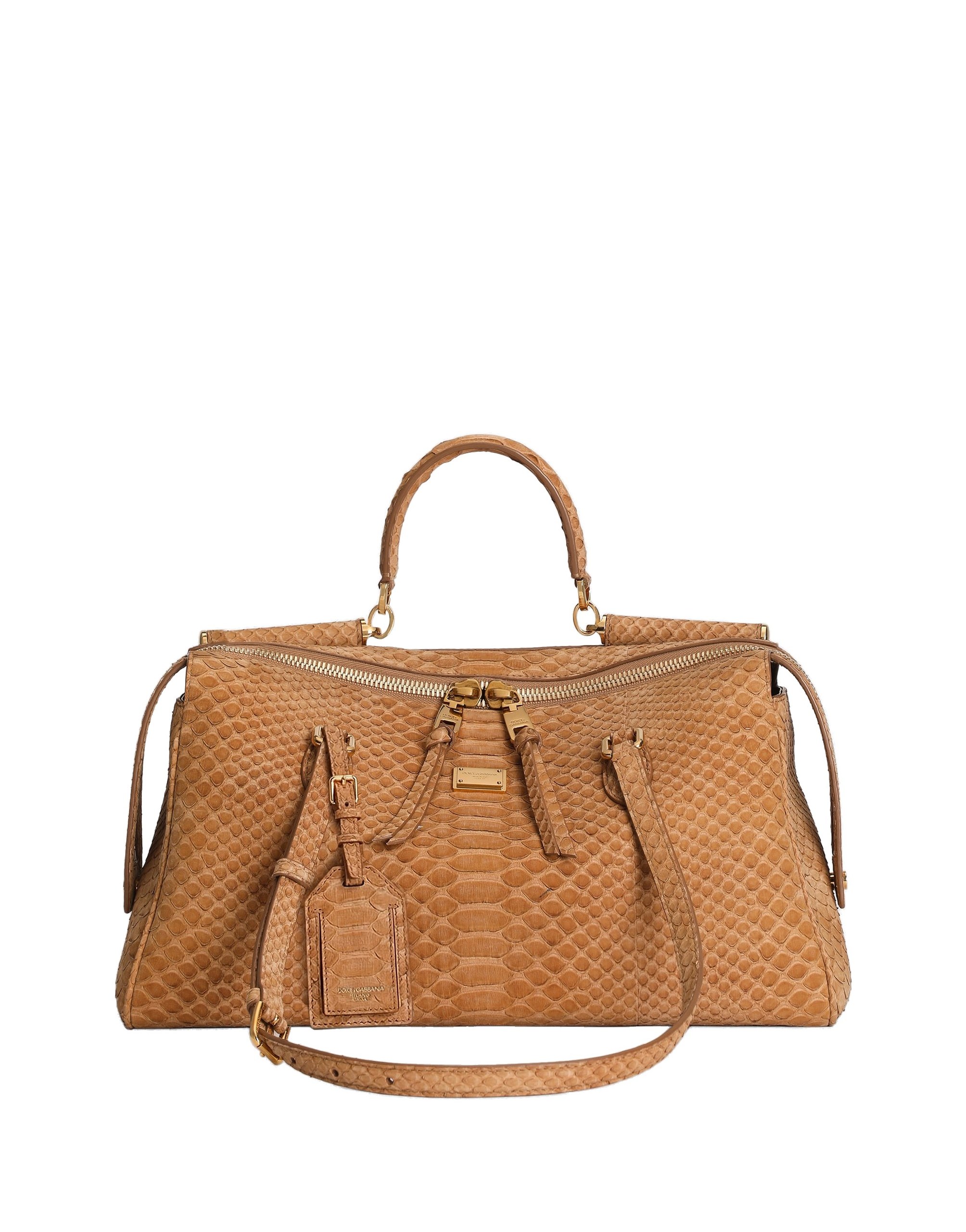 Dolce & Gabbana Medium Vittoria handbag in python in Beige | Buy Bags at Coveti Dolce & Gabbana Medium Vittoria handbag in python