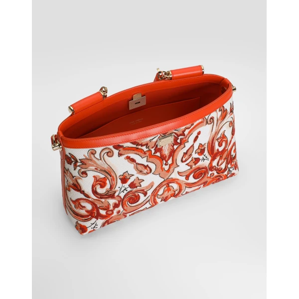 Medium Vittoria handbag with majolica embroidery - Image 5