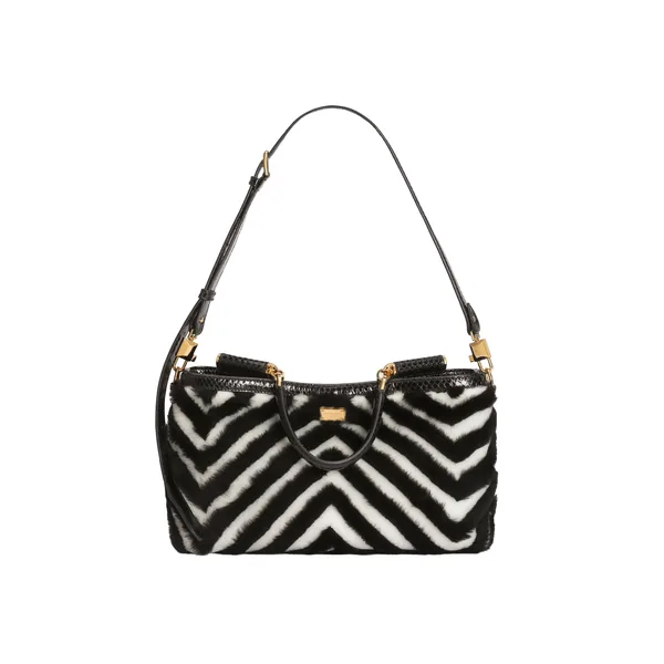 Dolce & Gabbana Medium Vittoria shoulder and crossbody bag in fur