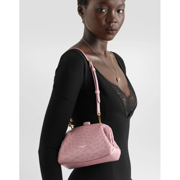 Mini Grandma ostrich leather handbag - Image 2