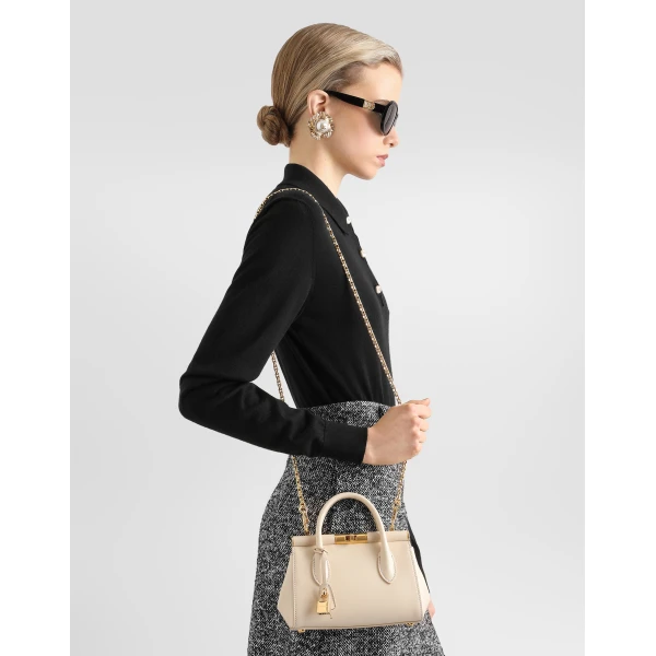 Mini Marlene day handbag in calfskin - Image 3