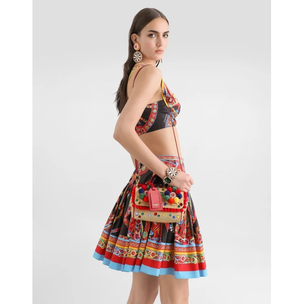 Mini My Sicily handbag in raffia - Image 2