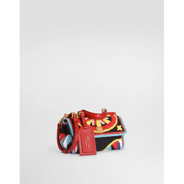 Mini My Sicily handbag in raffia - Image 4