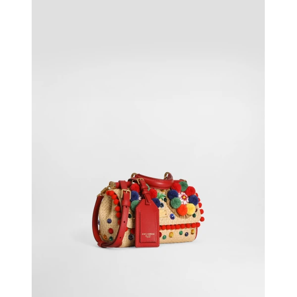 Mini My Sicily handbag in raffia - Image 4